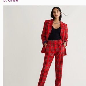 J. Crew Red Plaid Blazer